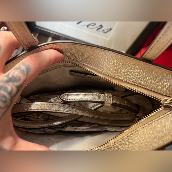 Kate Spade Glitter Tote Bag - Rose Gold - Picture 4 of 8